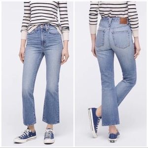 NWOT J.Crew Point Sur Denim Kick Out Crop Jeans